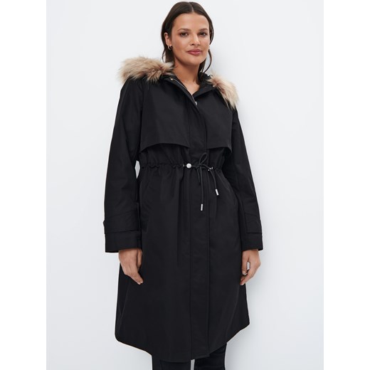 Mohito - Czarna kurtka parka - czarny Mohito 36 Mohito