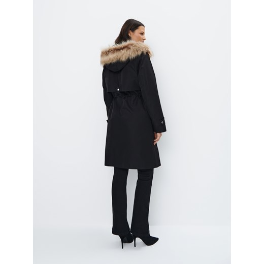 Mohito - Czarna kurtka parka - czarny Mohito 38 Mohito