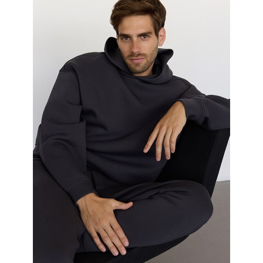 Reserved - Gładka bluza z kapturem - ciemnoszary Reserved L Reserved