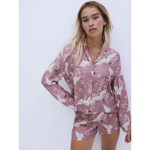 Reserved - Góra od piżamy - brudny róż Reserved XXL Reserved