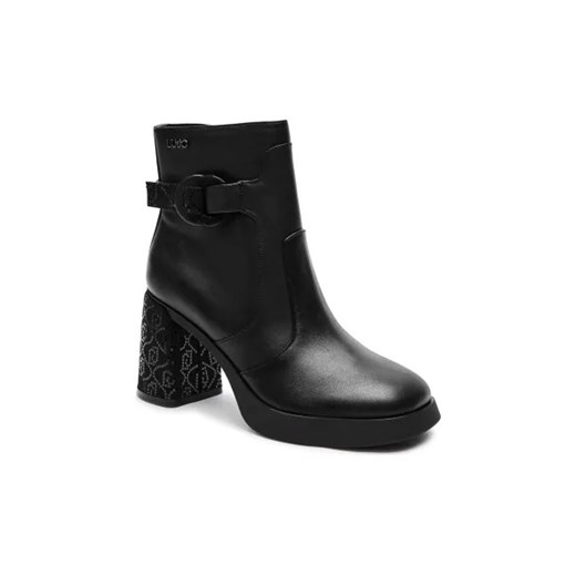 Liu Jo Skórzane botki na słupku GRACE 03 ze sklepu Gomez Fashion Store w kategorii Botki - zdjęcie 175538401