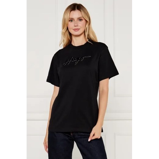 HUGO T-shirt VINTAGE | Loose fit ze sklepu Gomez Fashion Store w kategorii Bluzki damskie - zdjęcie 175538720