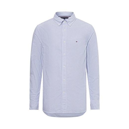 Tommy Hilfiger Koszula męska Mężczyźni Regular Fit Bawełna jasnoniebieski w paski ze sklepu vangraaf w kategorii Koszule męskie - zdjęcie 175539743