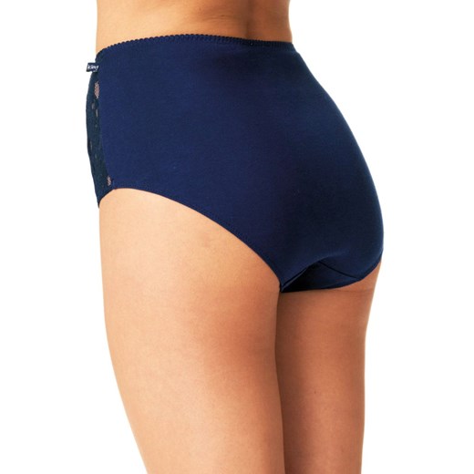 2-pack wysokie majtki w gwiazdy LPF 911, Kolor granatowy-wzór, Rozmiar S, Key Key 2XL Primodo