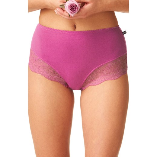 2-pack wysokie majtki damskie w kwiatowy wzór LPF 934, Kolor ecru-różowy, Rozmiar S, Key ze sklepu Primodo w kategorii Majtki damskie - zdjęcie 175545993