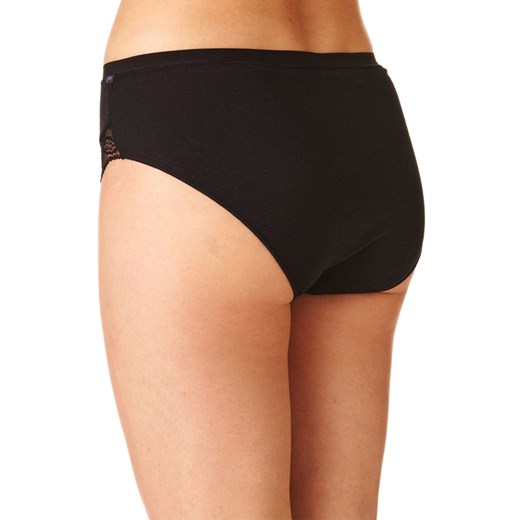 2-pack klasyczne figi damskie czarne LPC 141, Kolor czarny, Rozmiar S, Key ze sklepu Intymna w kategorii Majtki damskie - zdjęcie 175546331