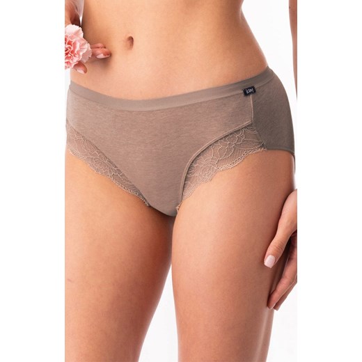 2-pack klasyczne figi damskie LPC 200, Kolor beżowo-brązowy, Rozmiar M, Key ze sklepu Intymna w kategorii Majtki damskie - zdjęcie 175546333
