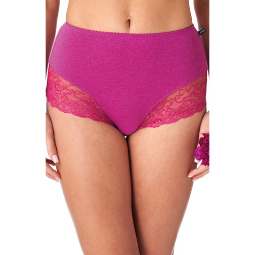 2-pack figi damskie z wysokim stanem LPF 248, Kolor fuksja-granat, Rozmiar 2XL, Key ze sklepu Intymna w kategorii Majtki damskie - zdjęcie 175546370