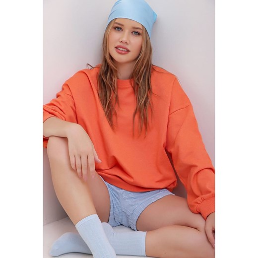 Trend Alacati Bluza w kolorze pomarańczowym - id: 16032948 - marki Trend Alacati - 175546503 Trend Alacati Bluza w kolorze pomarańczowym ze sklepu Limango Polska w kategorii Bluzy damskie - zdjęcie 175546503