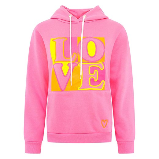 Zwillingsherz Bluza "Print Love" w kolorze różowym Zwillingsherz S/M okazja Limango Polska