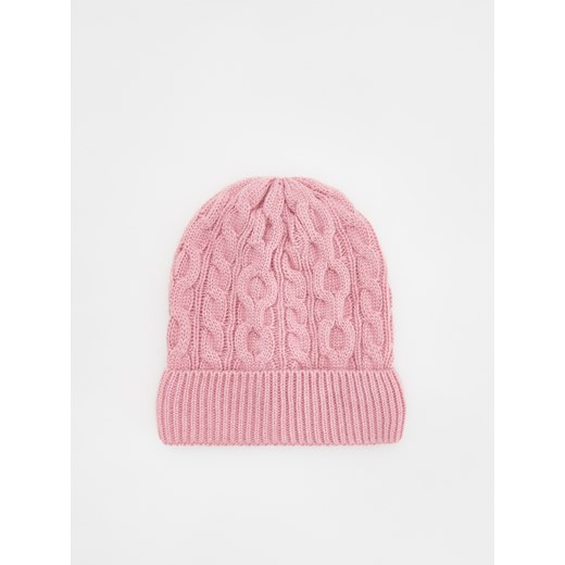 Reserved - Czapka z domieszką wełny - brudny róż Reserved 9-13 lat Reserved