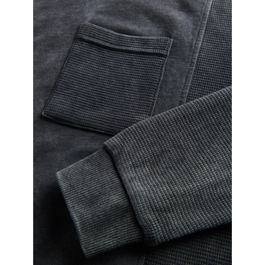 Reserved - Bawełniany longsleeve - ciemnoszary Reserved 122 (6-7 lat) Reserved