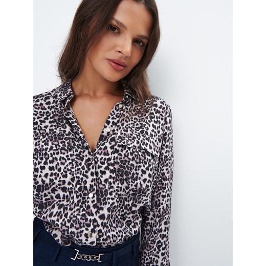 Mohito - Koszula z wiskozy - beżowy Mohito 42 Mohito