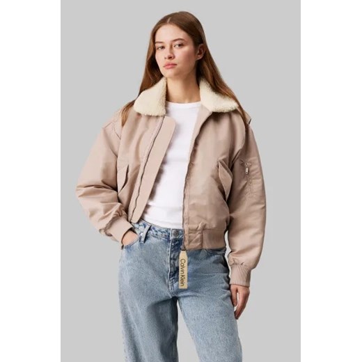 CALVIN KLEIN JEANS Satynowa kurtka | Loose fit M Gomez Fashion Store
