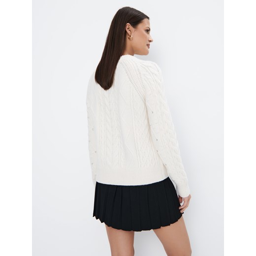 Sweter damski Mohito z okrągłym dekoltem 