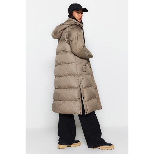 trendyol Płaszcz zimowy w kolorze szarobrązowym Trendyol XS wyprzedaż Limango Polska