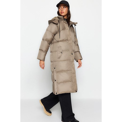 trendyol Płaszcz zimowy w kolorze szarobrązowym Trendyol XS okazja Limango Polska
