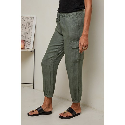 Spodnie damskie Le Monde Du Lin lniane 