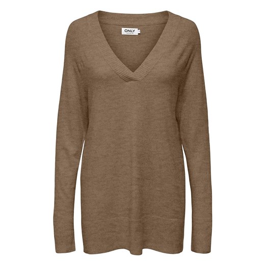 ONLY Sweter w kolorze brązowym ze sklepu Limango Polska w kategorii Swetry damskie - zdjęcie 175559442