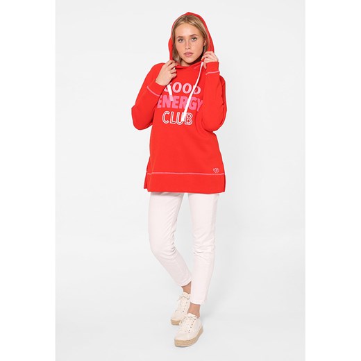 Zwillingsherz Bluza &quot;Good Energy Club&quot; w kolorze czerwonym ze sklepu Limango Polska w kategorii Bluzy damskie - zdjęcie 175561673