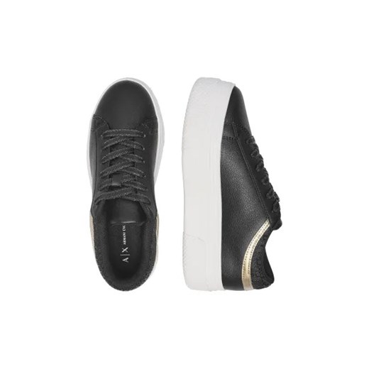 Buty sportowe damskie Armani Exchange sneakersy z tworzywa sztucznego