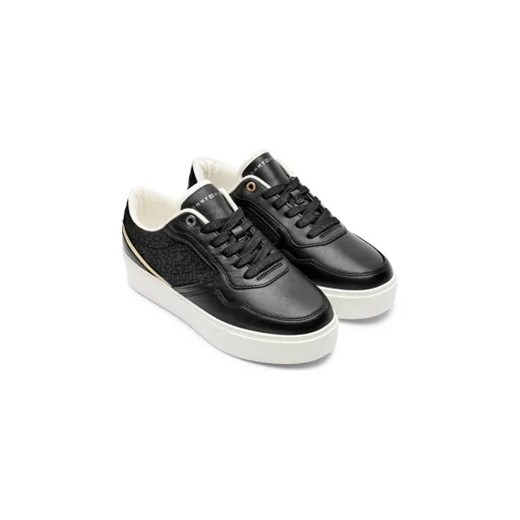 Buty sportowe damskie Tommy Hilfiger sneakersy wiązane z tkaniny
