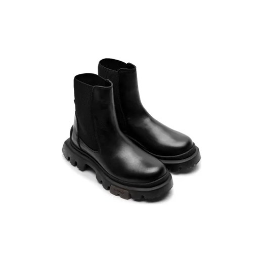 HUGO Skórzane sztyblety Fabyan_ChBootie_LT 40 Gomez Fashion Store