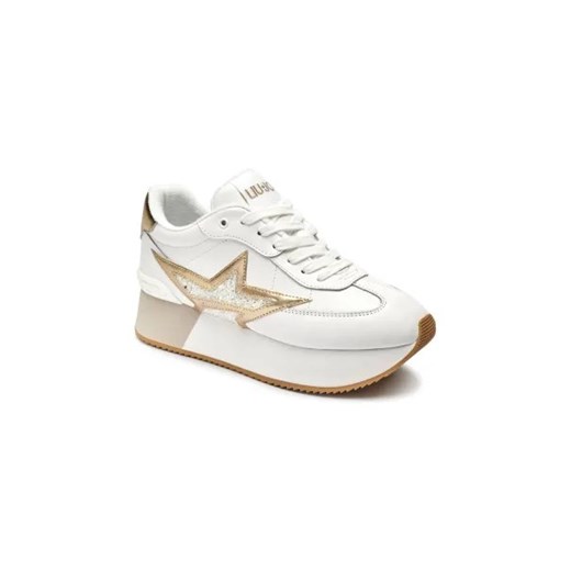 Buty sportowe damskie Liu Jo sneakersy z tkaniny na wiosnę wiązane na platformie 