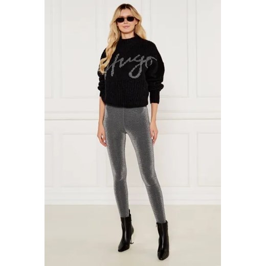 HUGO Legginsy Nestaia | Slim Fit M okazja Gomez Fashion Store