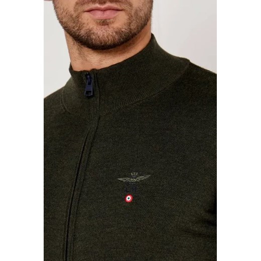 Aeronautica Militare Wełniany kardigan | Regular Fit Aeronautica Militare XL okazja Gomez Fashion Store