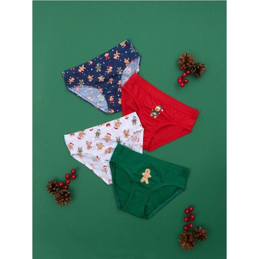 Sinsay - Majtki 4 pack - wielobarwny ze sklepu Sinsay w kategorii Majtki dziecięce - zdjęcie 175569801