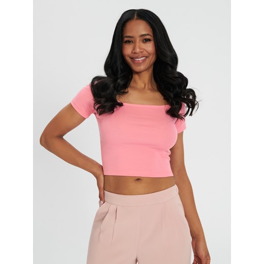 Bluzka damska Sinsay wiosenna z krótkim rękawem 