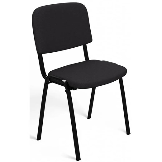 Zestaw 4 czarnych krzeseł konferencyjnych ISO - Rulando ze sklepu Edinos.pl w kategorii Krzesła - zdjęcie 175571813