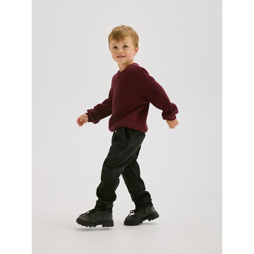 Reserved - Bawełniany sweter - kasztanowy Reserved 92 (1 Reserved