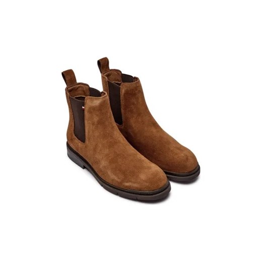 Buty zimowe męskie Tommy Hilfiger z tworzywa sztucznego bez zapięcia