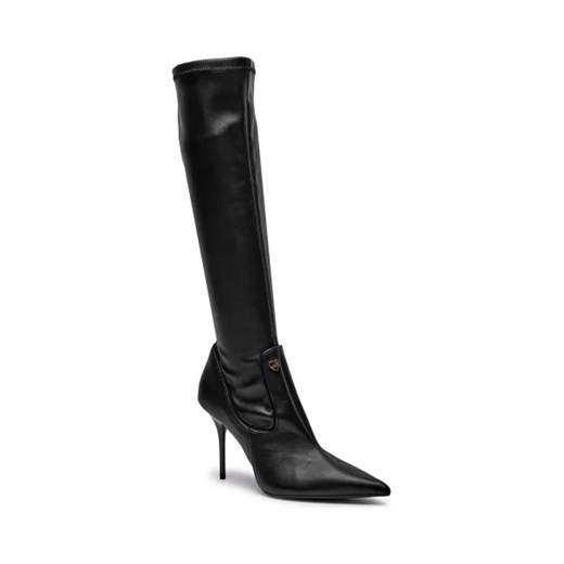 Love Moschino Kozaki na szpilce SPILLO95 | z dodatkiem skóry ze sklepu Gomez Fashion Store w kategorii Kozaki damskie - zdjęcie 175578600