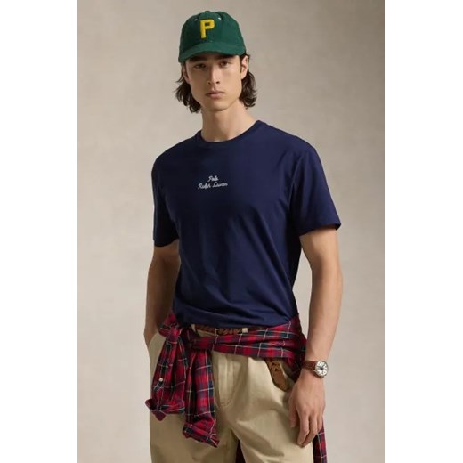 T-shirt męski granatowy Polo Ralph Lauren z krótkim rękawem
