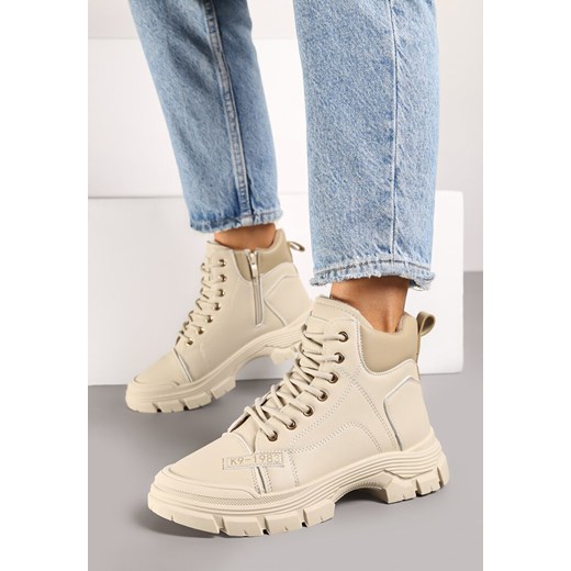 Workery damskie Renee casualowe sznurowane 