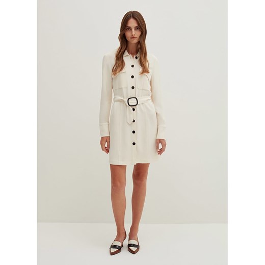 Sukienka Stefanel casual z długimi rękawami mini koszulowa 