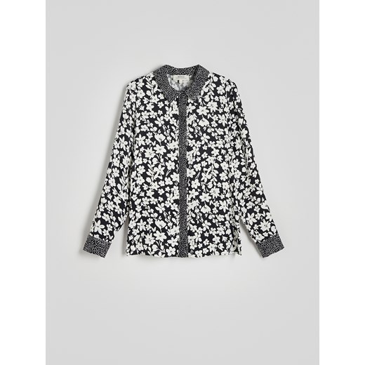 Reserved - Wzorzysta koszula z wiskozy - wielobarwny Reserved S Reserved