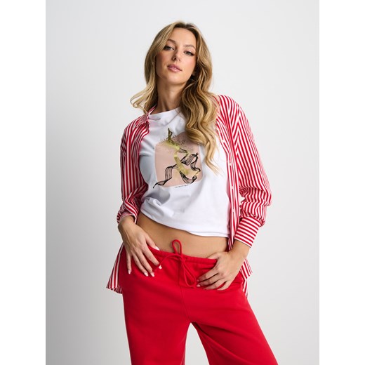 Sinsay - Koszulka - biały Sinsay S Sinsay