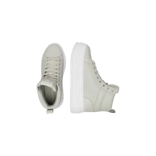 Buty sportowe damskie Calvin Klein sneakersy na platformie tkaninowe sznurowane wiosenne 