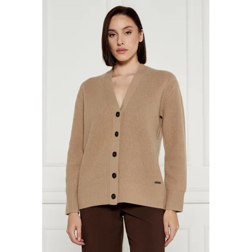 Calvin Klein Wełniany kardigan | Relaxed fit ze sklepu Gomez Fashion Store w kategorii Swetry damskie - zdjęcie 175586034
