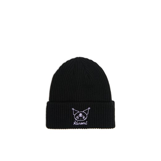 Cropp - Czarna czapka beanie Kuromi - czarny ze sklepu Cropp w kategorii Czapki zimowe damskie - zdjęcie 175586962
