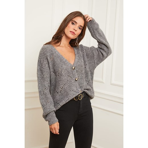 L&apos;armoire de Suzette Kardigan w kolorze szarym L'armoire De Suzette 36/38 okazyjna cena Limango Polska