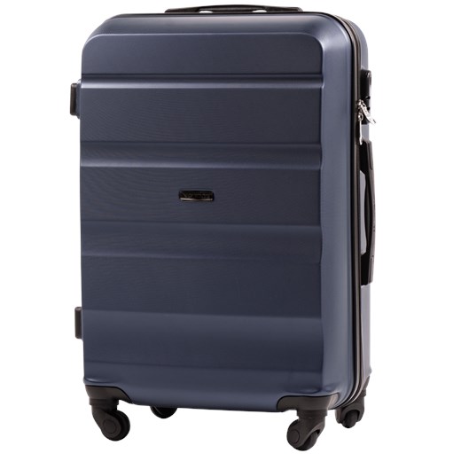 Walizka podróżna ŚREDNIA WINGS LOVEBIRD 24" DARK BLUE ze sklepu WINGS w kategorii Walizki - zdjęcie 175589142