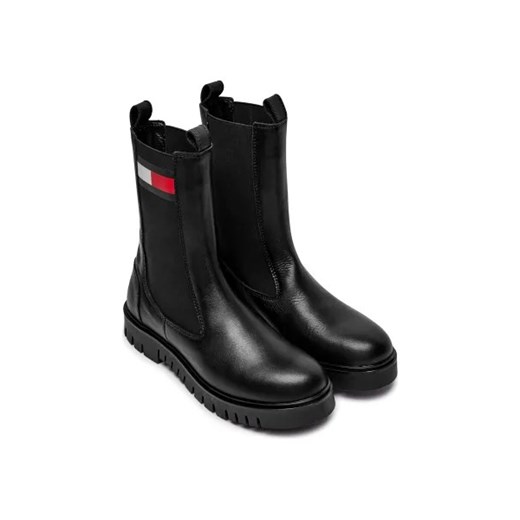 Tommy Jeans Skórzane sztyblety Tommy Jeans 38 promocyjna cena Gomez Fashion Store