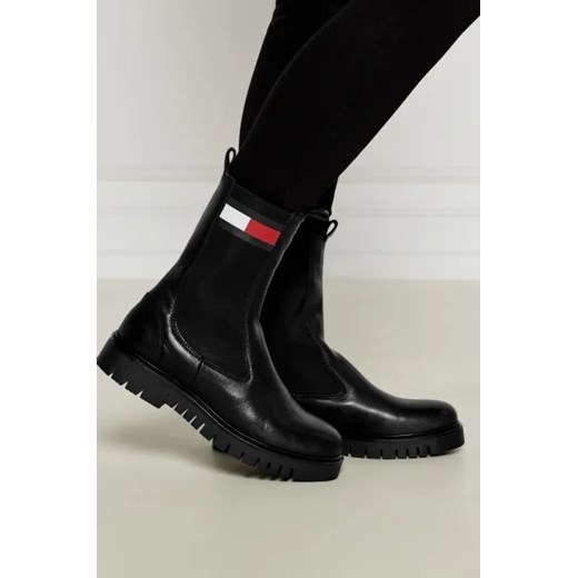 Tommy Jeans Skórzane sztyblety Tommy Jeans 37 okazyjna cena Gomez Fashion Store