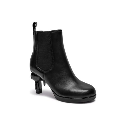 Karl Lagerfeld Skórzane botki na słupku IKON ISLAND ze sklepu Gomez Fashion Store w kategorii Botki - zdjęcie 175590291
