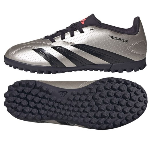 Buty piłkarskie adidas Predator Club Tf IF6420 srebrny ze sklepu ButyModne.pl w kategorii Buty sportowe dziecięce - zdjęcie 175590754
